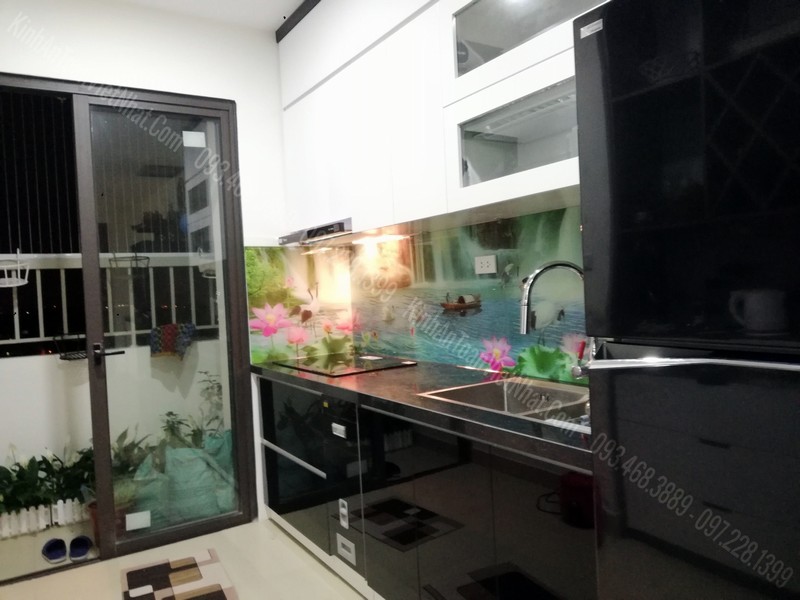 Mẫu Kính Ốp Bếp 3D Đẹp