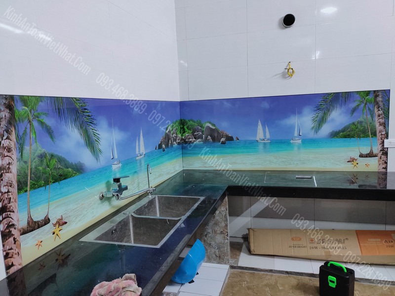 Báo Giá Kính Ốp Bếp 3D Đẹp