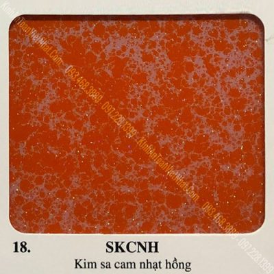 18 - Kim Sa Cam Nhạt Hồng (SKCNH) - Kính Vẩy Sơn