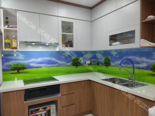 Mẫu kính ốp bếp 3D Đẹp (SP)