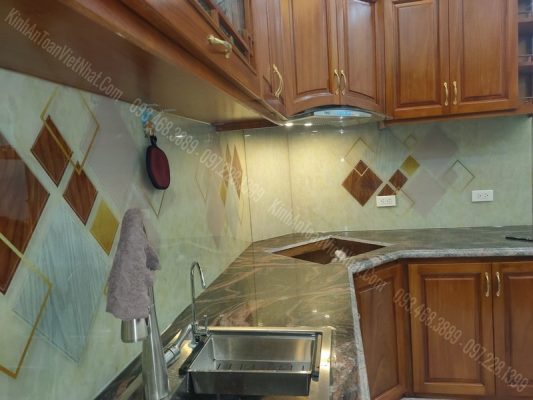 CTTB Kính Ốp Bếp 3D tại Đại Áng - Thanh Trì