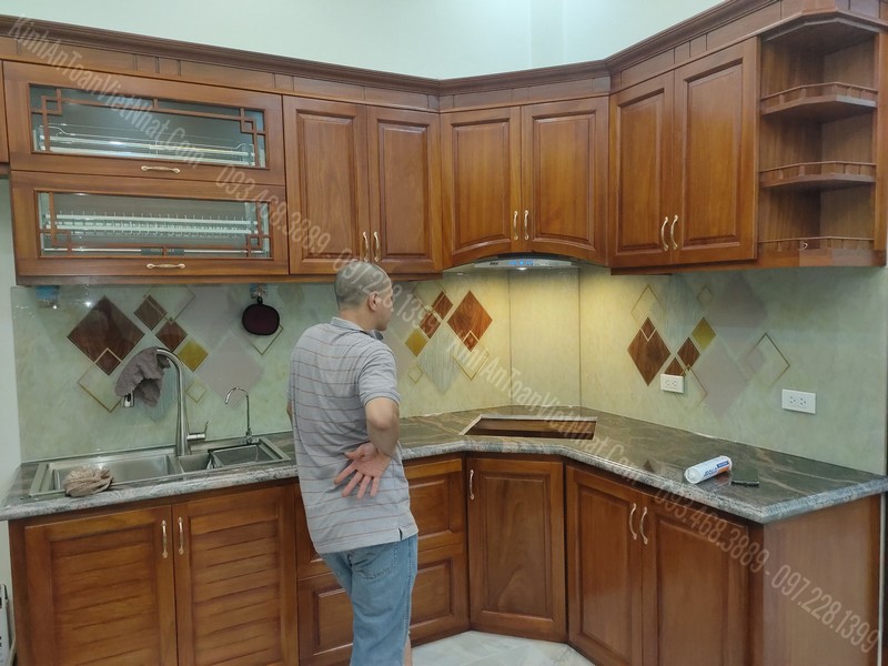 CTTB Kính Ốp Bếp 3D tại Đại Áng - Thanh Trì