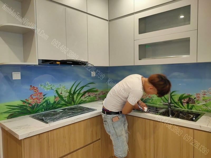CTTB Kính Ốp Bếp 3D tại Phú Diễn - Từ Liêm