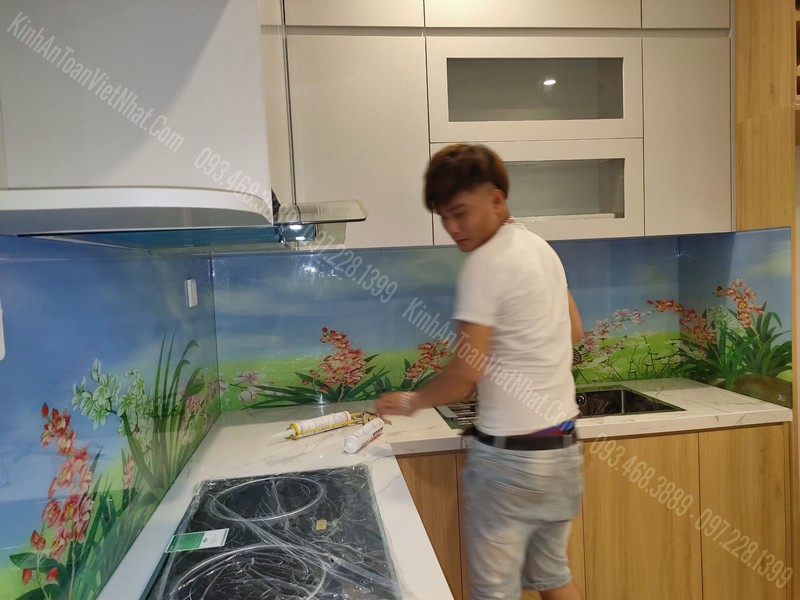 CTTB Kính Ốp Bếp 3D tại Phú Diễn - Từ Liêm