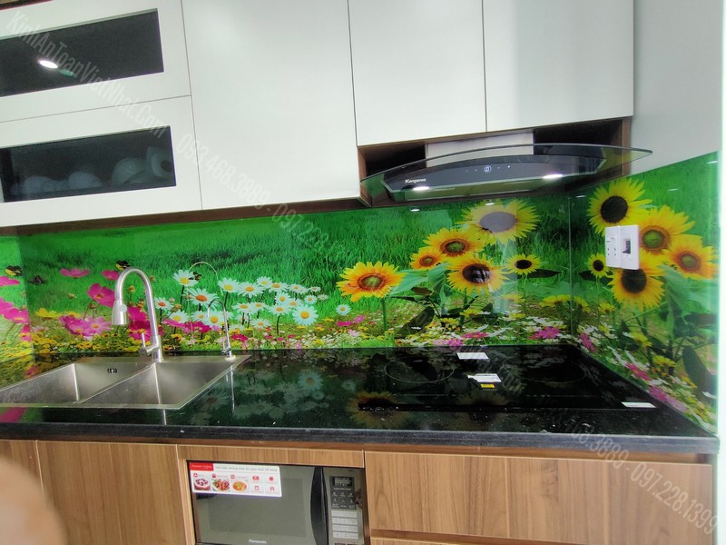 CTTB Kính Ốp Bếp 3D tại Giảng Võ - Ba Đình