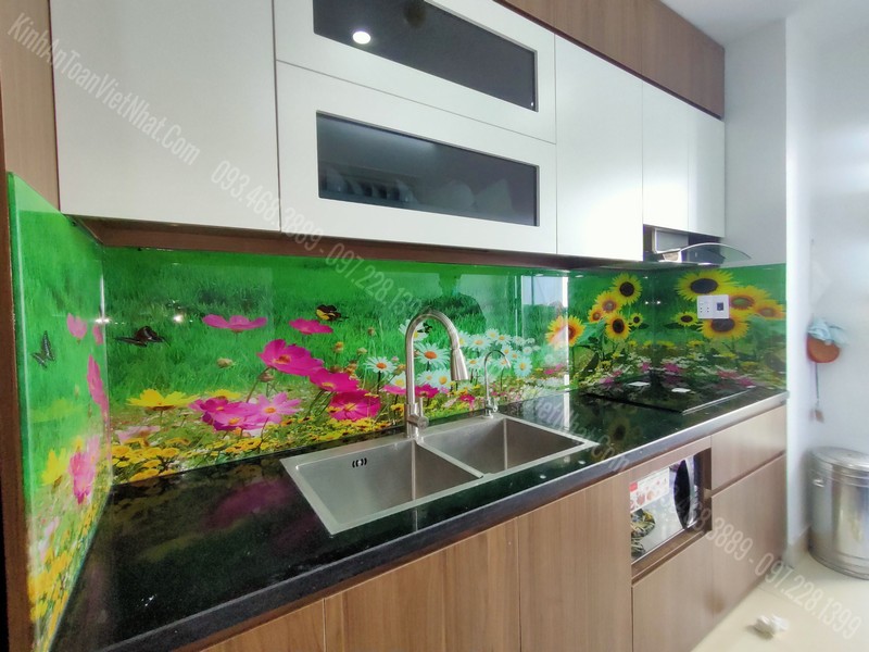 CTTB Kính Ốp Bếp 3D tại Giảng Võ - Ba Đình