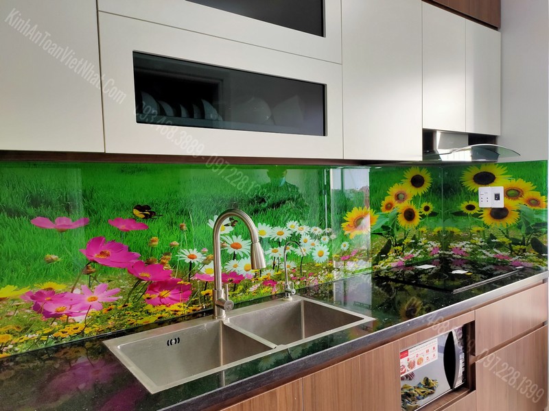 CTTB Kính Ốp Bếp 3D tại Giảng Võ - Ba Đình