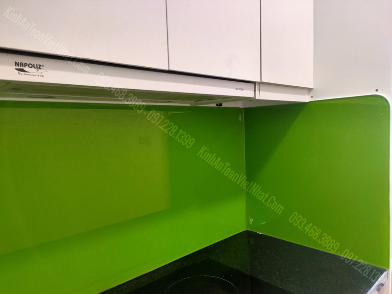 CTTB Kính Bếp Màu Xanh Non Kim Sa tại Cầu Dền - Hai Bà Trưng