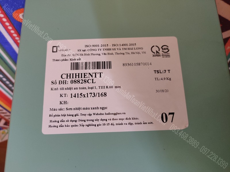 CTTB Kính Sơn Nhiệt Ốp Bếp tại Dương Nội - Hà Đông