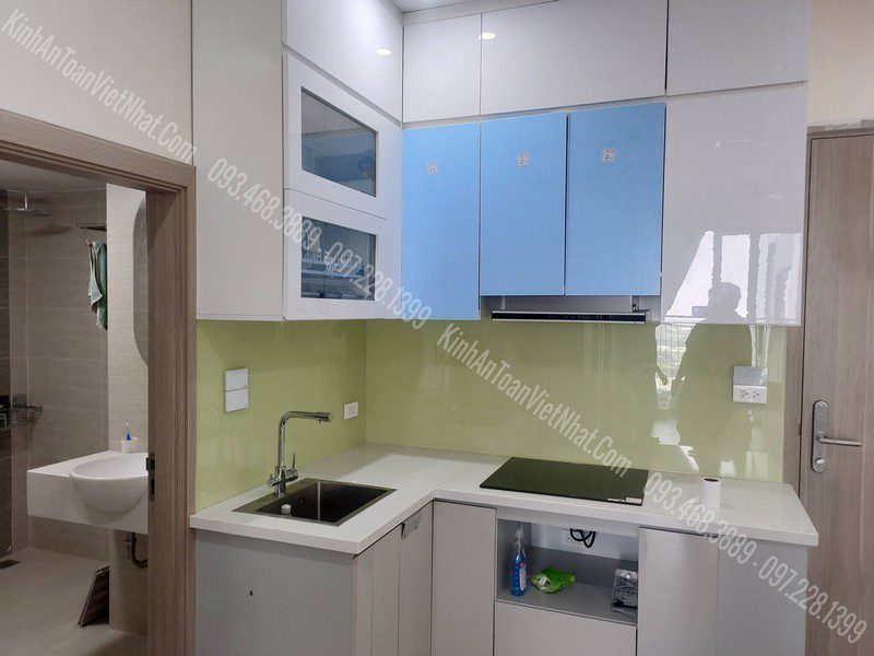 CTTB Kính Ốp Bếp Màu Kem lắp đặt tại Văn Miếu - Đống Đa