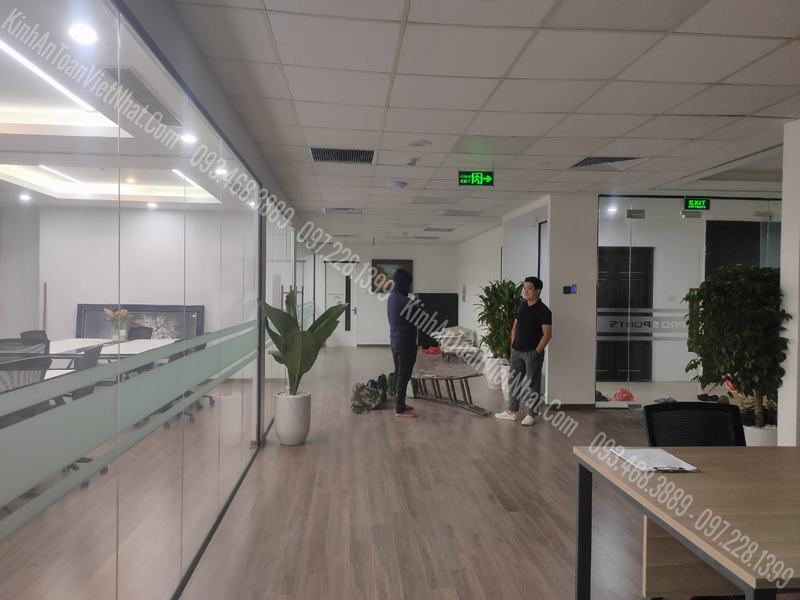CTTB Vách Kính Văn Phòng thi công tại Lilama 10 Tố Hữu - Nam Từ Liêm